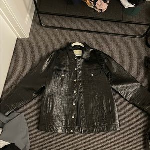 Alyx crocodile like leather jacket